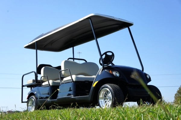 Yamaha 6Passenger Golf Cart Custom Wheels & Top   Sold TN Golf Cars 