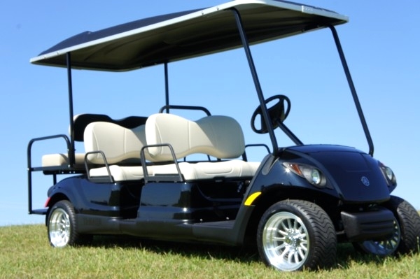 Yamaha 6Passenger Golf Cart Custom Wheels & Top   Sold TN Golf Cars 