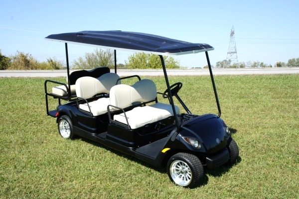 Yamaha 6Passenger Golf Cart Custom Wheels & Top   Sold TN Golf Cars 