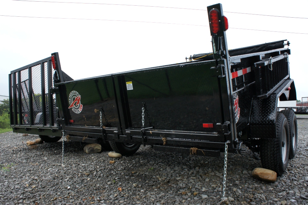 Dump Trailer 7 X 12 Equipment Hauling Pkg Cargo Trailers 