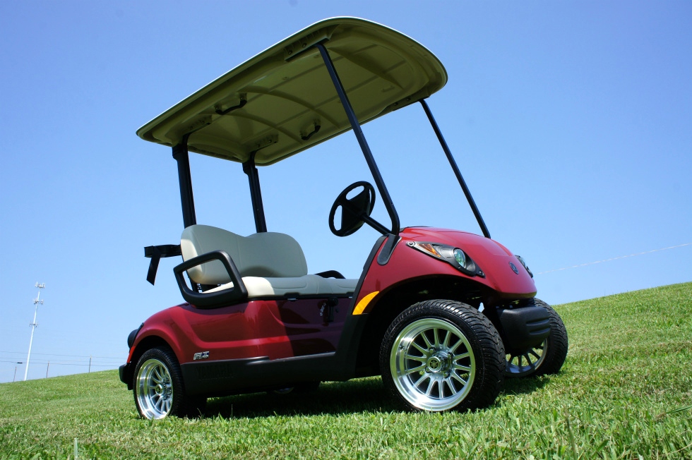 Yamaha Gas EFI Drive Golf Car  PTV  Custom Wheel Pkg TN Golf Cars 