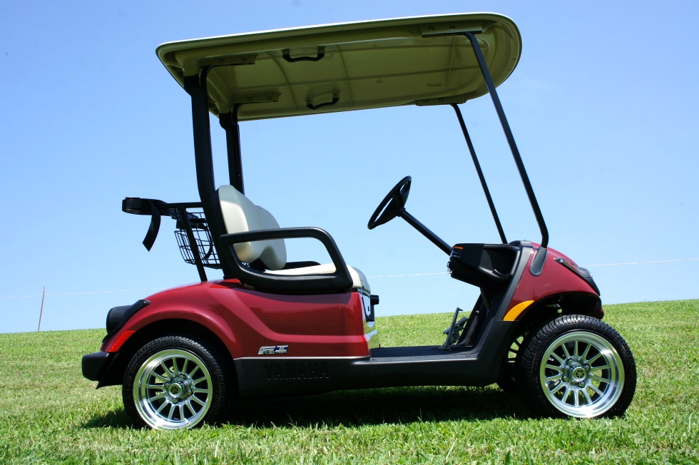 Yamaha Gas EFI Drive Golf Car  PTV  Custom Wheel Pkg TN Golf Cars 