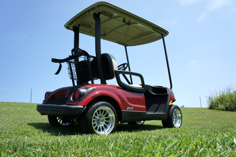 Yamaha Gas EFI Drive Golf Car  PTV  Custom Wheel Pkg TN Golf Cars 