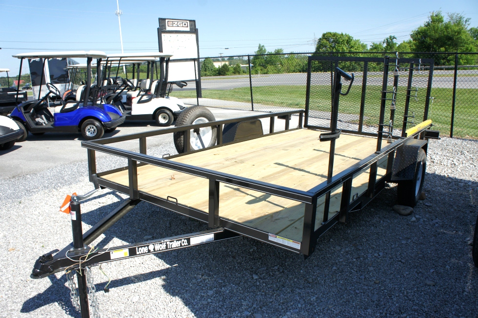  7 X 12 Single Axle Lone Wolf Landscape Trailer Cargo Trailers 