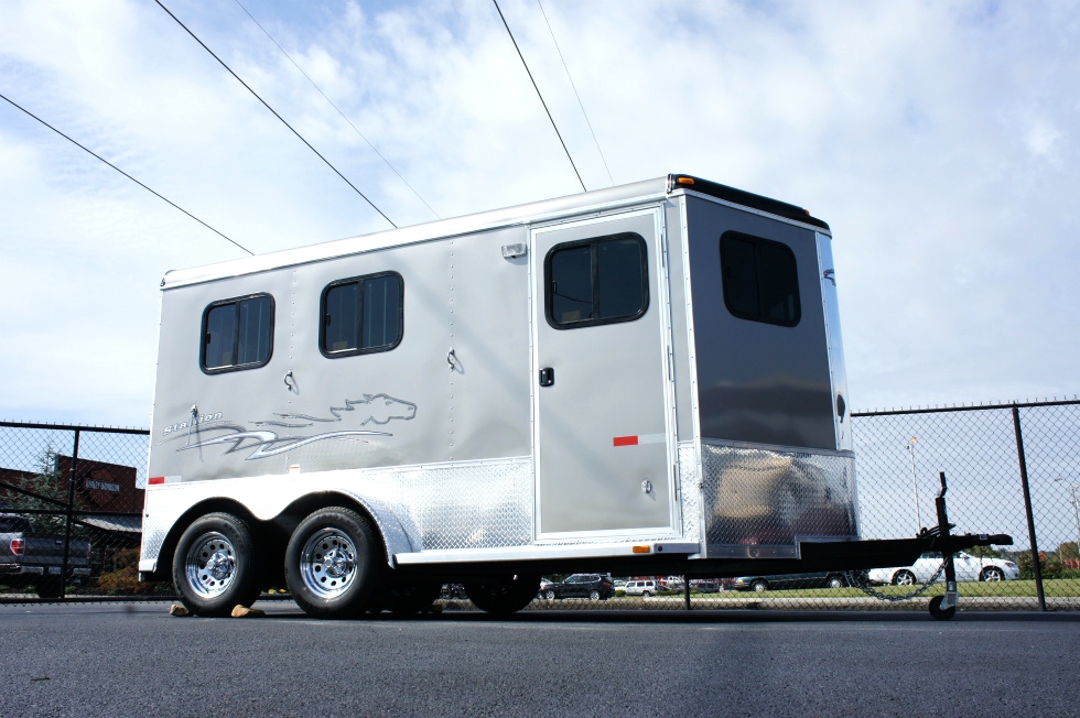 Homesteader Stallion 2 Horse Front Load-Bumper Trailer  Cargo Trailers 