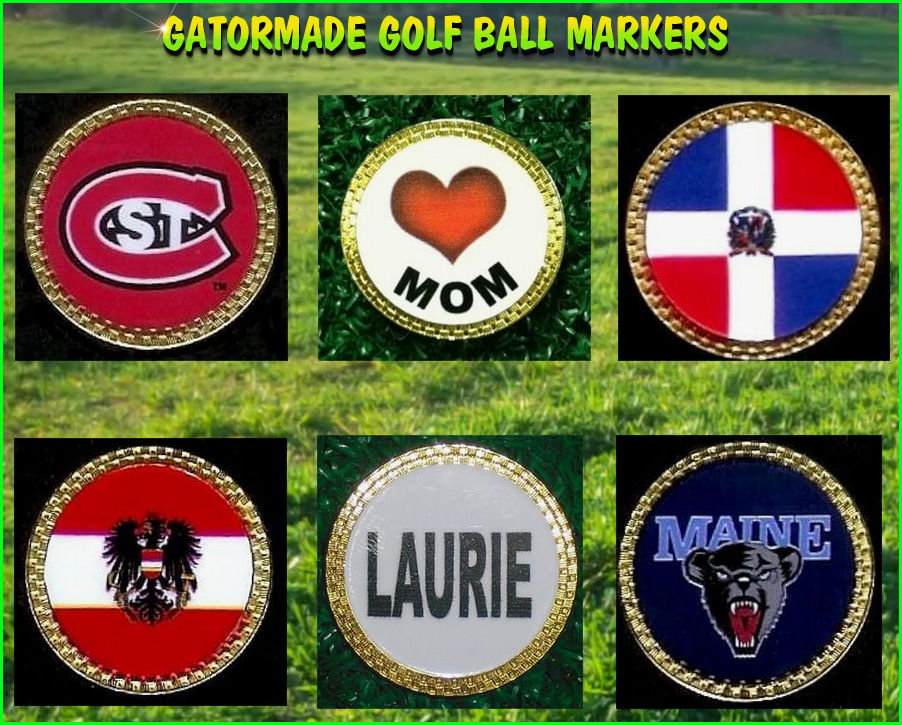 Gatormade Golf Ball Markers TN Golf Cars 